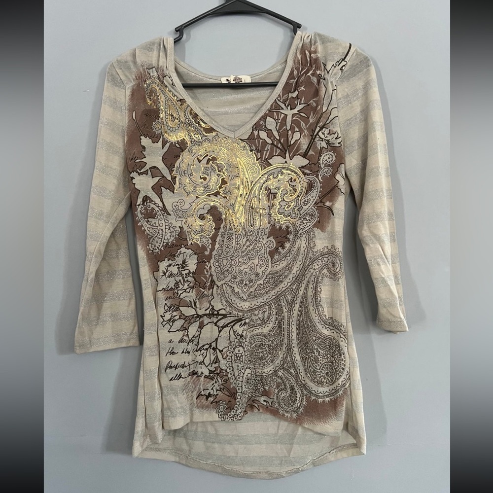 Madison & Berkeley - Women’s Printed Long Sleeve Top Sz MD
